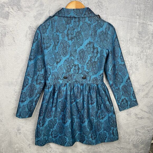 Anthropologie Piko 1988 Retro Tapestry Coat Regencycore Victorian Preppy Medium - Picture 5 of 10